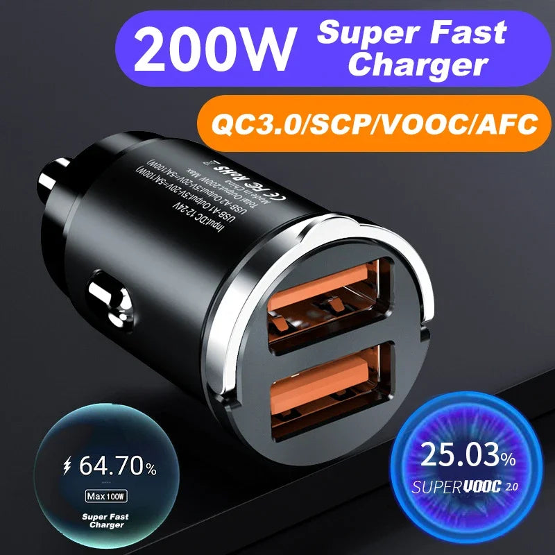 Carregador veicular ultra rápido 200w